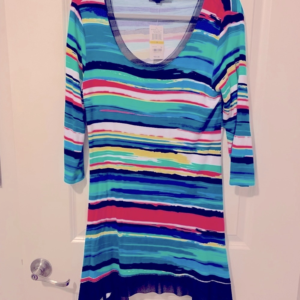 Cable & Gauge Multi-color Hi-Low Dress